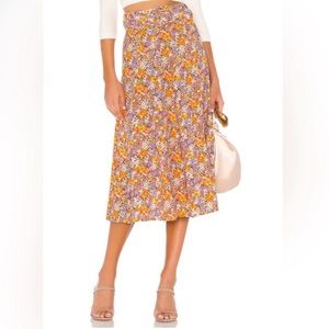 Faithfull the brand Luna midi skirt | Meja floral | Anthropologie